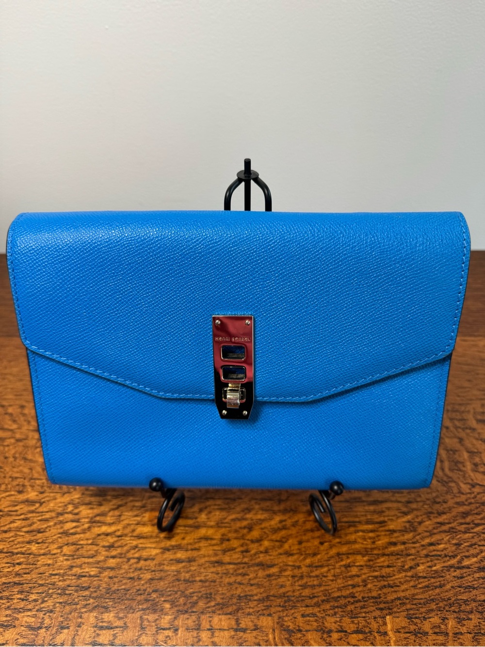 Henri Bendel Uptown Saffiano Leather Wrislet/Crossbody/Clutch